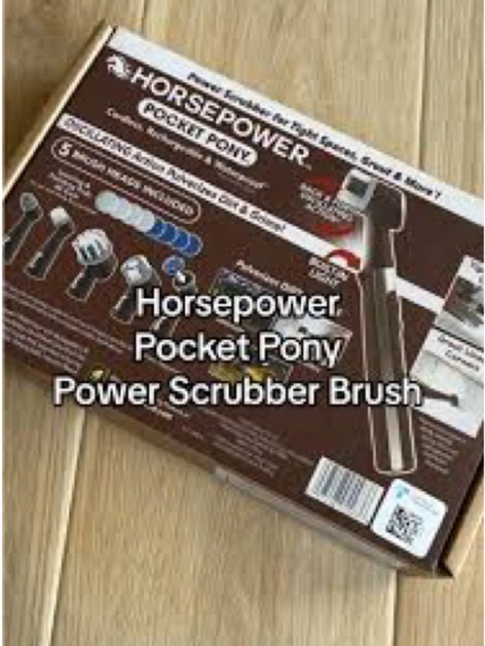 Pocket Pony Power Scrubber Brush - Brown
